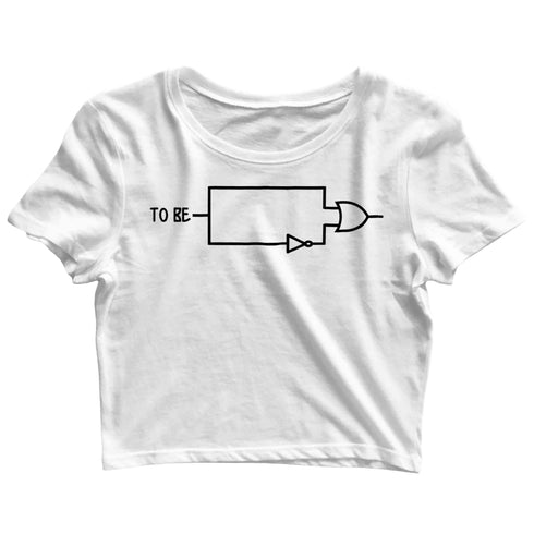 Coding Nerd Engineering CODE IS CLEAN MIND IS DIRTY Custom Printed Graphic Design Crop Top T-Shirt for Women